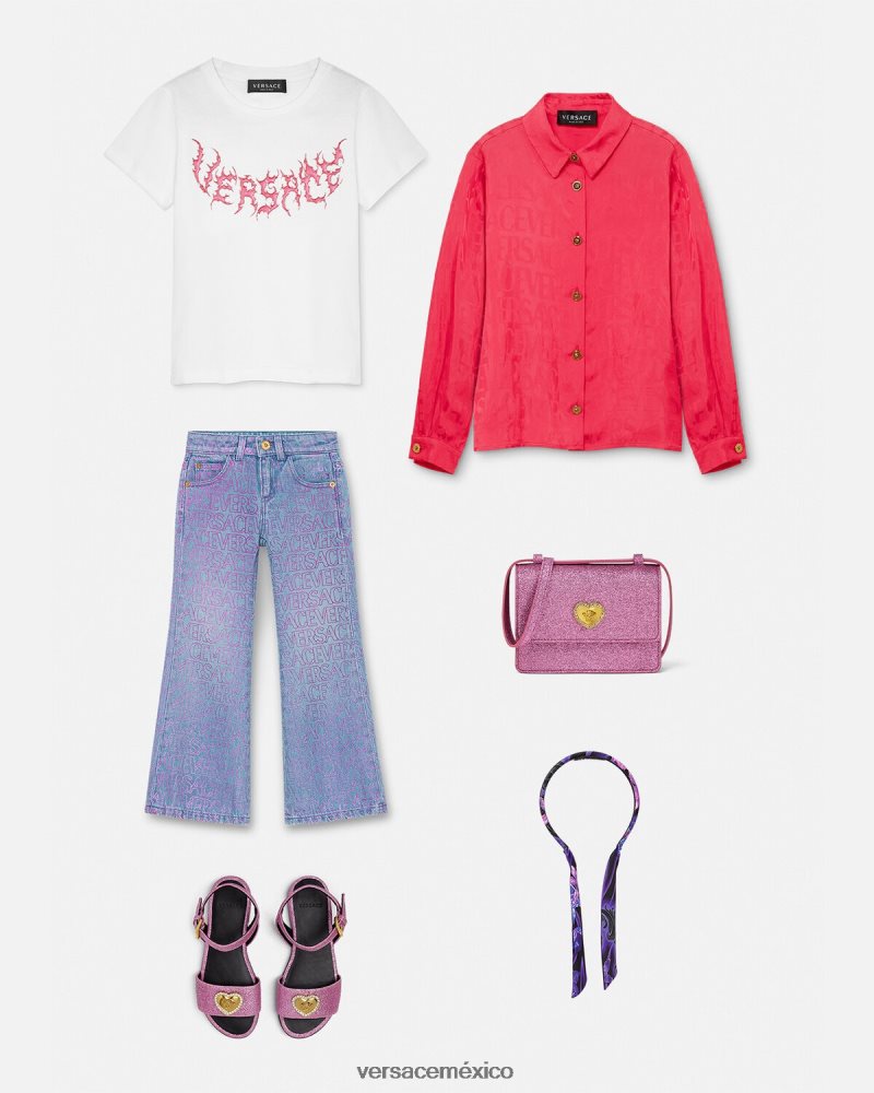 Versace vaqueros por toda la prenda imprimir ropa niños 84626J1979