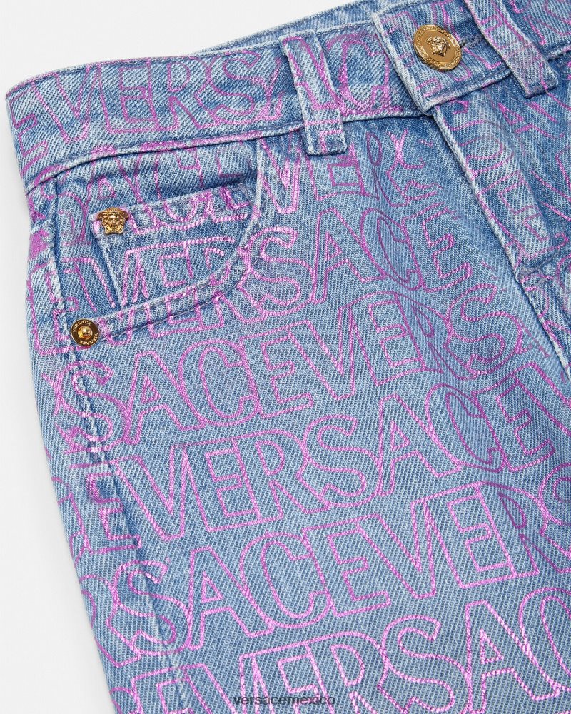 Versace vaqueros por toda la prenda imprimir ropa niños 84626J1979