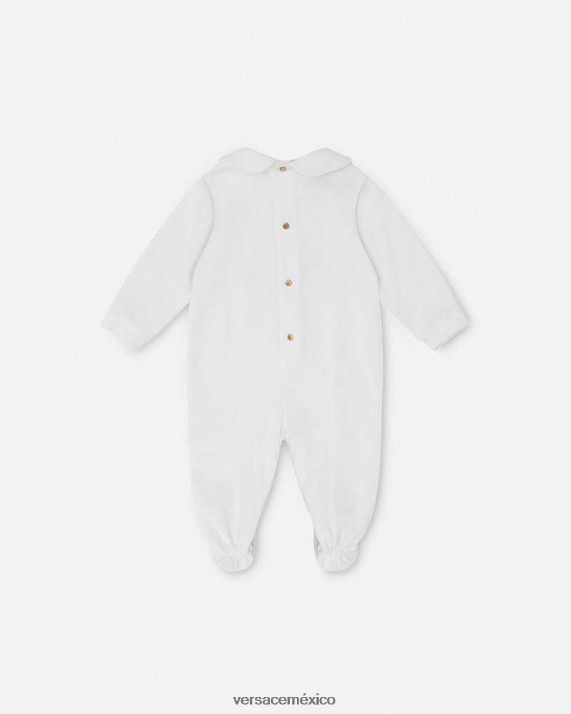 Versace pelele de medusa para bebé Oro blanco ropa niños 84626J1823