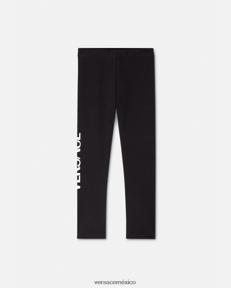 Versace leggins con logo negro ropa niños 84626J2015