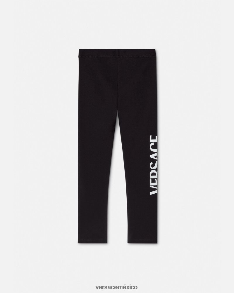 Versace leggins con logo negro ropa niños 84626J2015