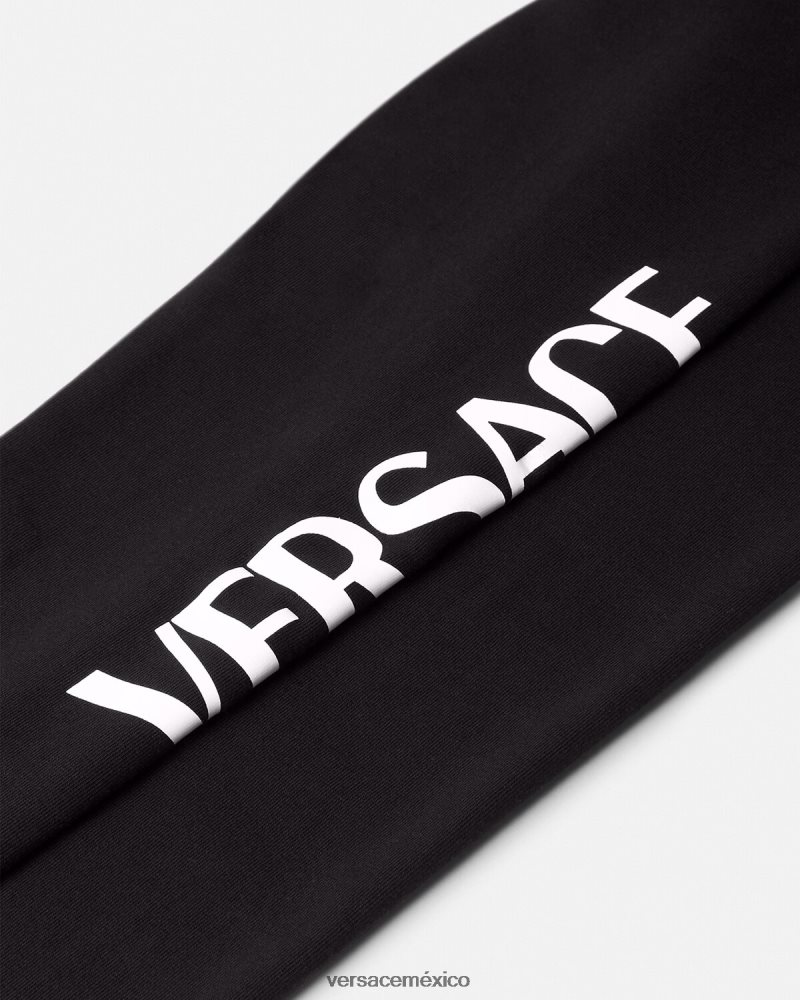 Versace leggins con logo negro ropa niños 84626J2015