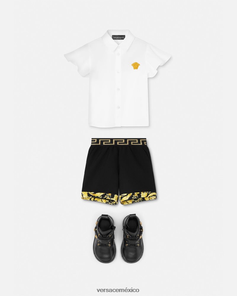 Versace camisa de bebé medusa Oro blanco ropa niños 84626J1854