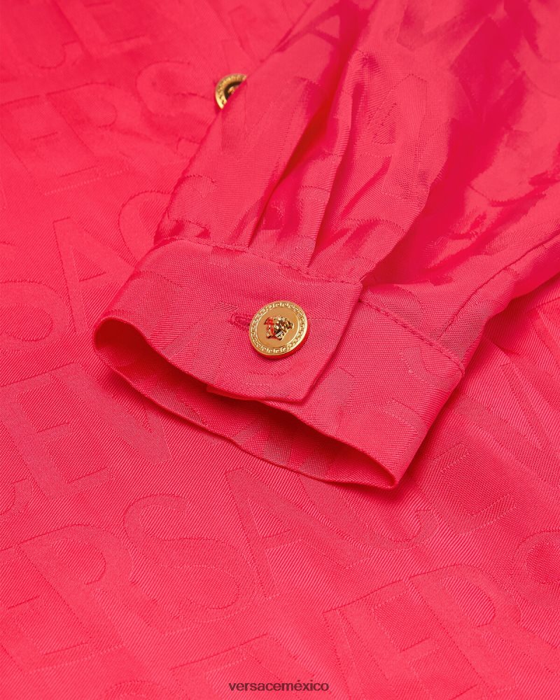 Versace camisa entera rosa ropa niños 84626J1976
