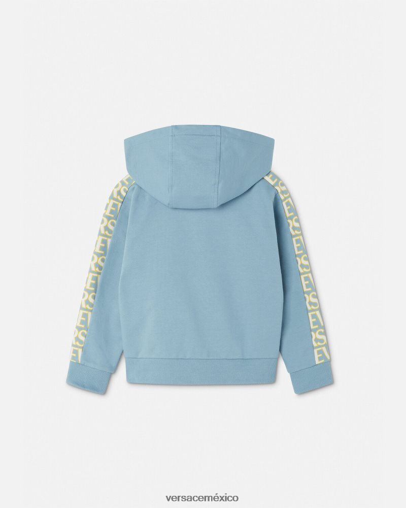 Versace sudadera con capucha azul claro ropa niños 84626J2083