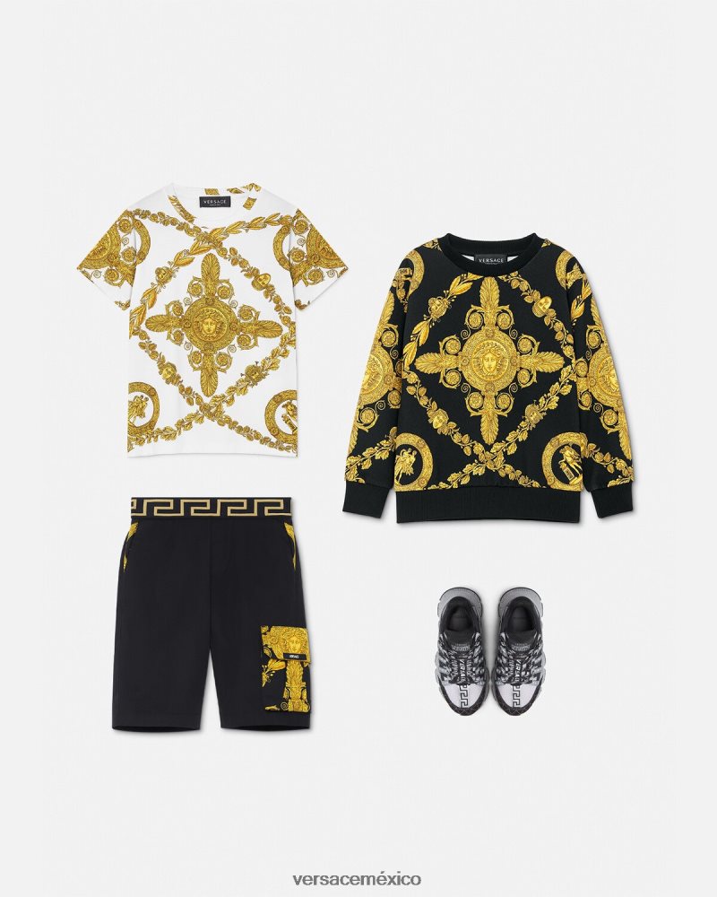 Versace sudadera maschera barroca imprimir ropa niños 84626J2125