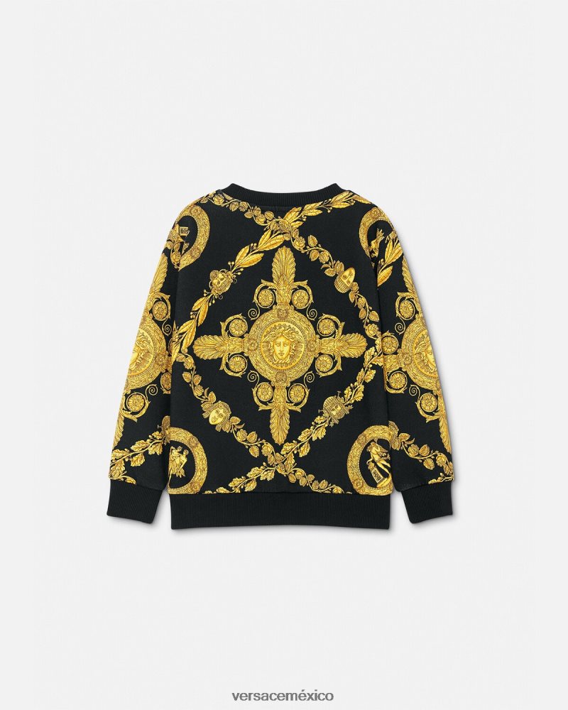 Versace sudadera maschera barroca imprimir ropa niños 84626J2125