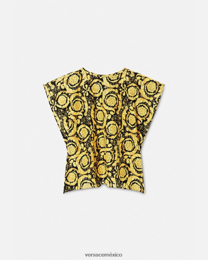 Versace pareo de traje de baño barroco imprimir ropa niños 84626J1985