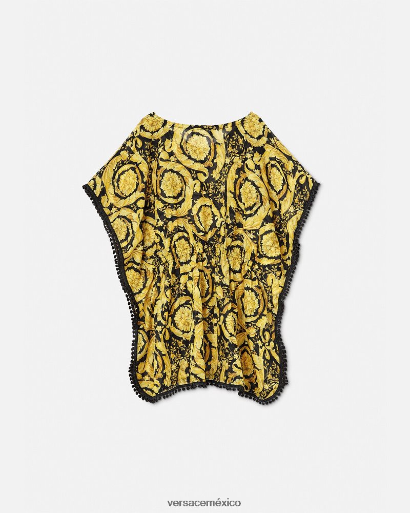 Versace pareo de traje de baño barroco imprimir ropa niños 84626J1986