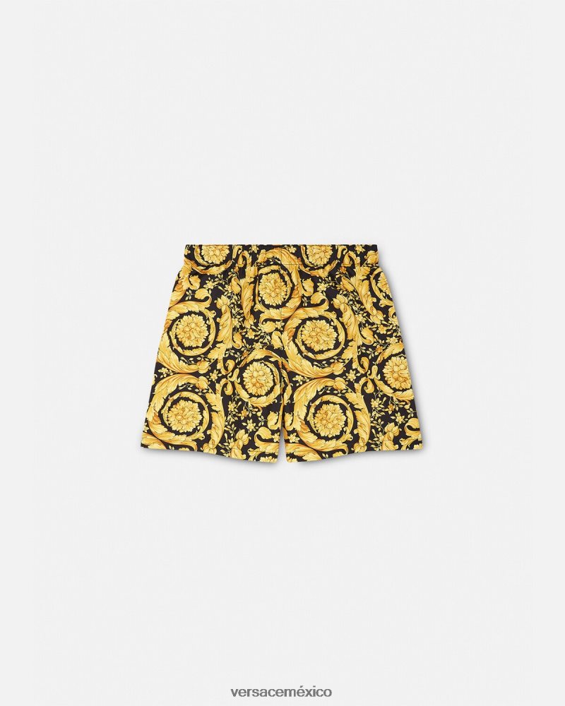 Versace shorts de baño con estampado barroco imprimir ropa niños 84626J2097