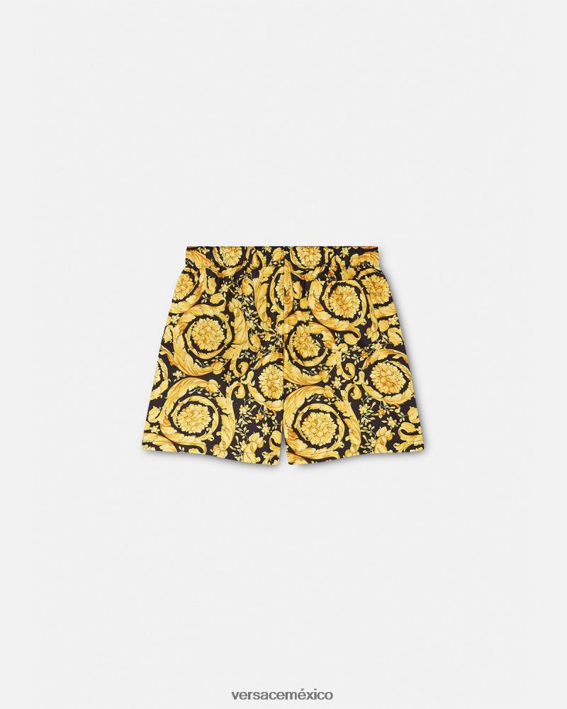Versace shorts de baño con estampado barroco imprimir ropa niños 84626J2097