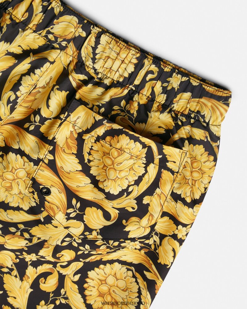 Versace shorts de baño con estampado barroco imprimir ropa niños 84626J2097