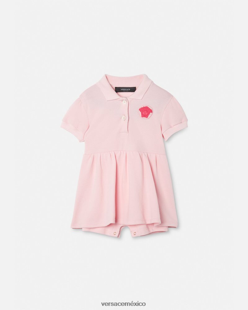 Versace vestido de bebé con medusa Rosa claro ropa niños 84626J1834
