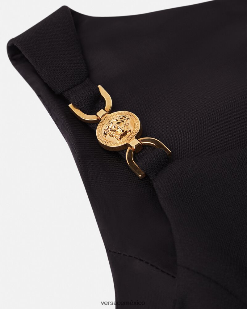 Versace vestido de medusa negro ropa niños 84626J2000