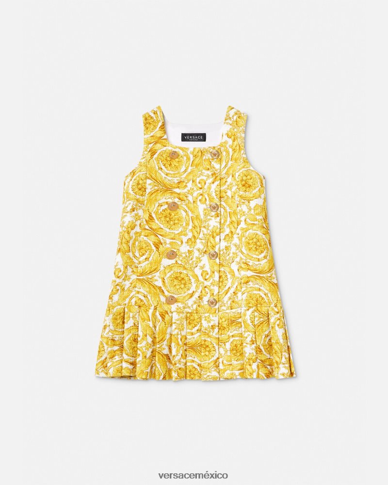 Versace vestido recto con medusa barroca imprimir ropa niños 84626J1981
