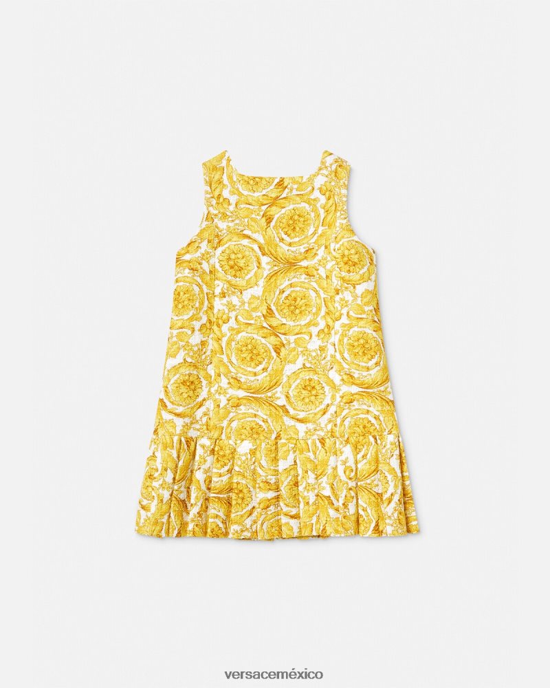 Versace vestido recto con medusa barroca imprimir ropa niños 84626J1981