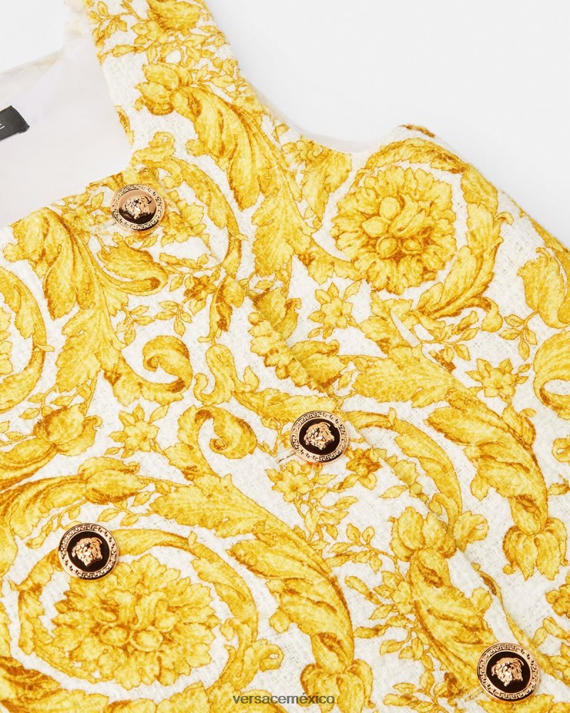 Versace vestido recto con medusa barroca imprimir ropa niños 84626J1981