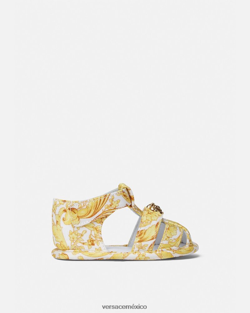Versace sandalias bebe barroco imprimir zapato niños 84626J1841