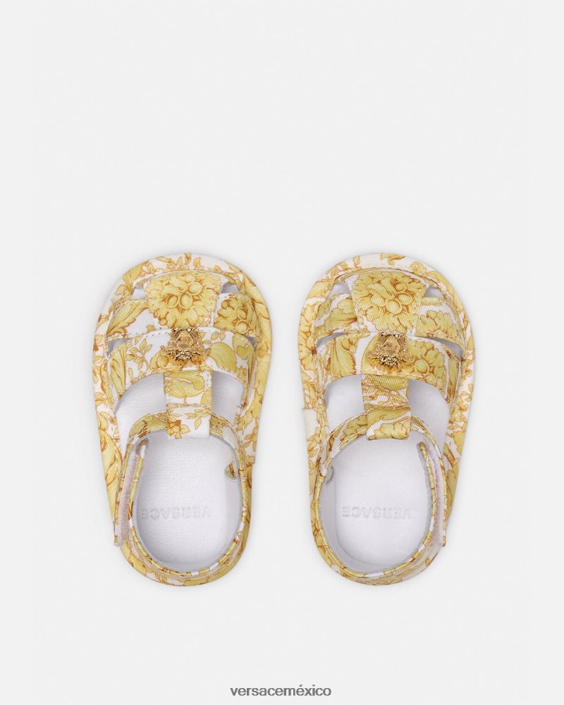Versace sandalias bebe barroco imprimir zapato niños 84626J1841