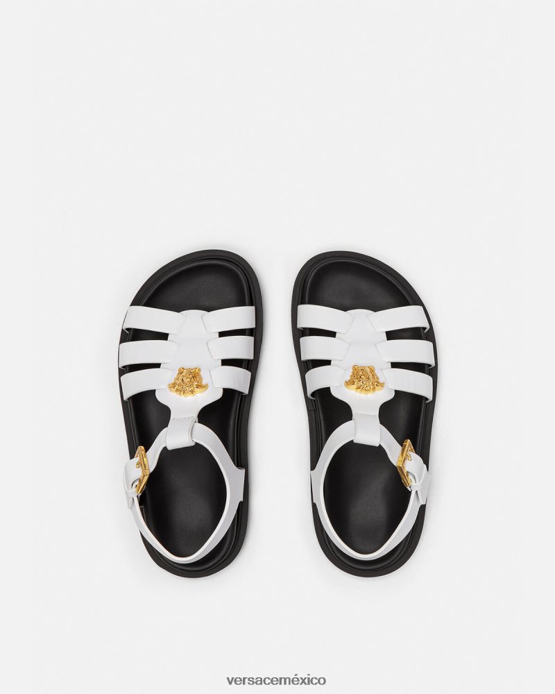 Versace sandalias medusa blanco zapato niños 84626J2042