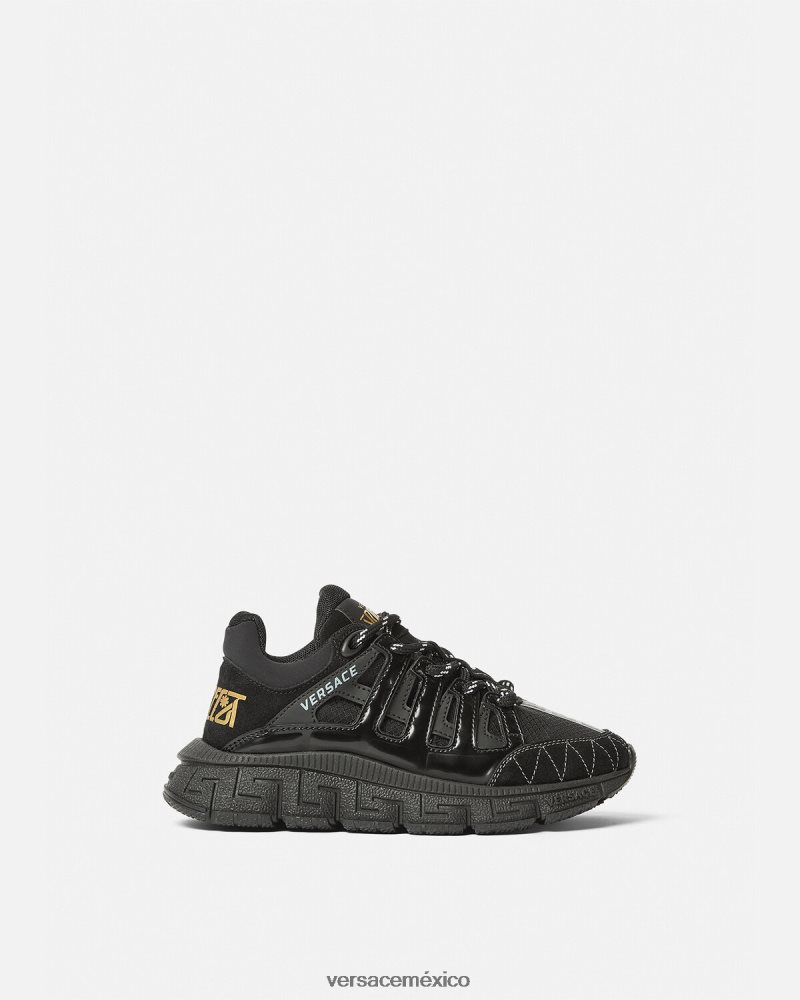 Versace zapatillas trigrecas negro zapato niños 84626J2033