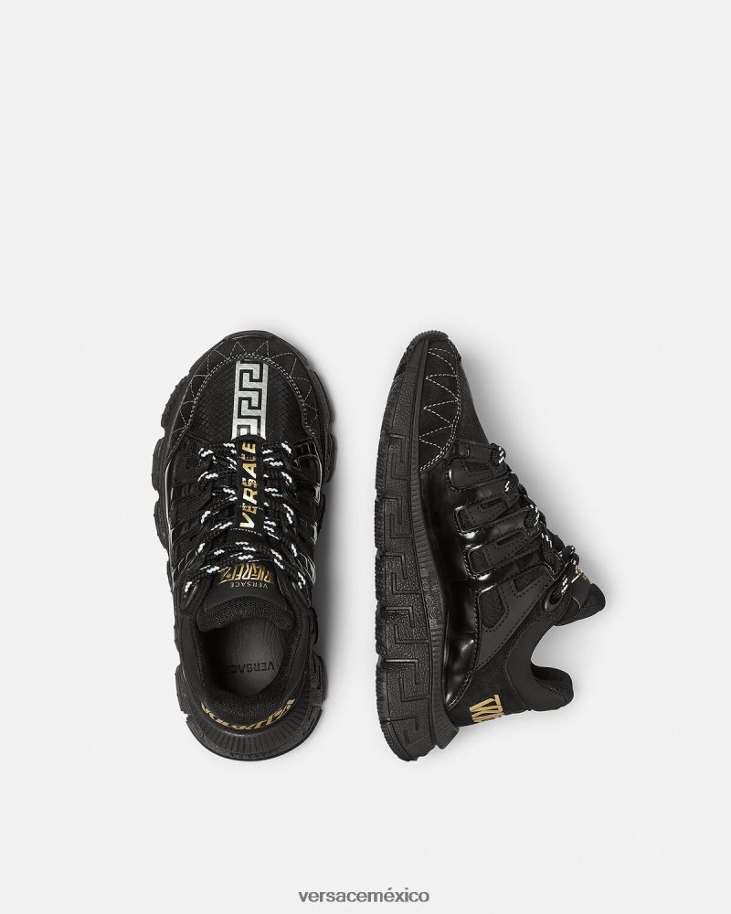 Versace zapatillas trigrecas negro zapato niños 84626J2033