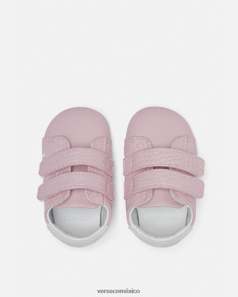 Versace zapatos de bebé con logotipo Rosa claro zapato niños 84626J1848